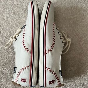 Keds St Louis Cardinals baseball stitch shoes.